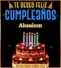 GIF Te deseo Feliz Cumpleaños Absalom